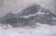 Claude Monet Mount Kolsaas in Misty Weather Sweden oil painting artist